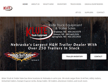Tablet Screenshot of klutetruck.com